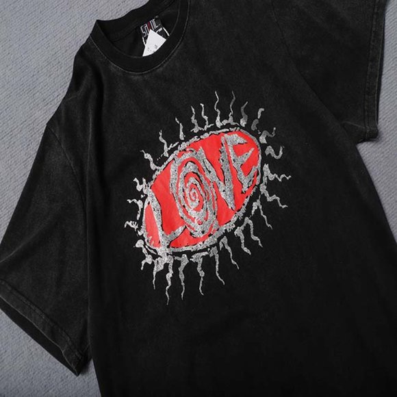 Saint Michael Eyeball Band Logo Print Short Sleeve Black - Picture 11 of 12